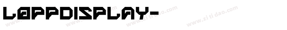 LoppDisplay字体转换