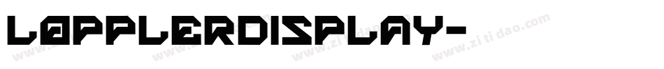 LopplerDisplay字体转换