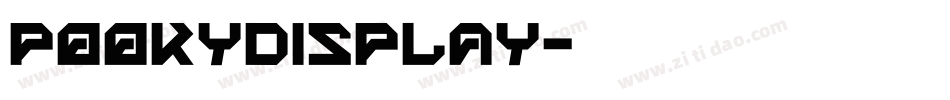 PookyDisplay字体转换