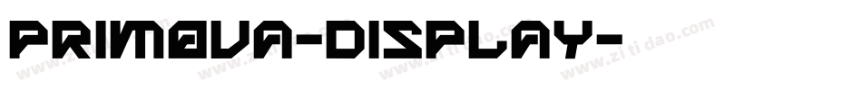 Primova-Display字体转换 Primova-Display字体转换