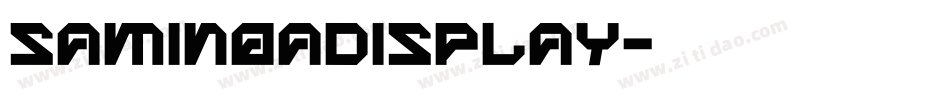 SaminoaDisplay字体转换