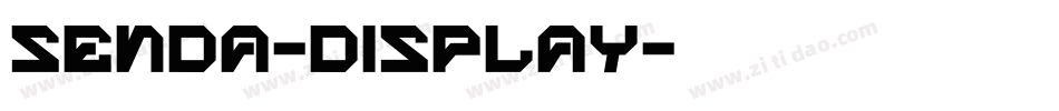 Senda-Display字体转换