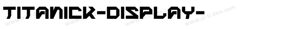 Titanick-Display字体转换