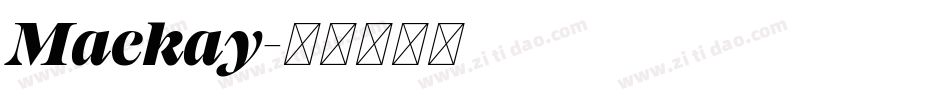 Mackay字体转换