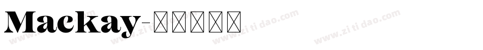 Mackay字体转换