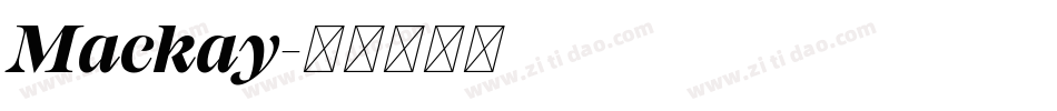 Mackay字体转换