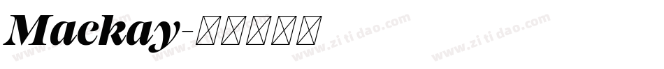 Mackay字体转换
