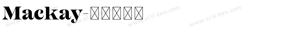 Mackay字体转换