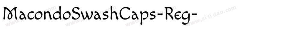 MacondoSwashCaps-Reg字体转换