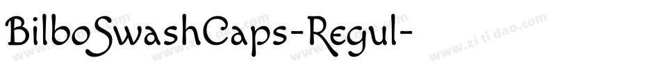 BilboSwashCaps-Regul字体转换