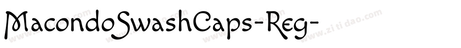 MacondoSwashCaps-Reg字体转换