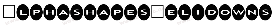 AlphashapesMeltdownsReverse-1DJM字体转换