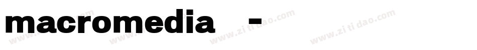 macromedia生成器字体转换