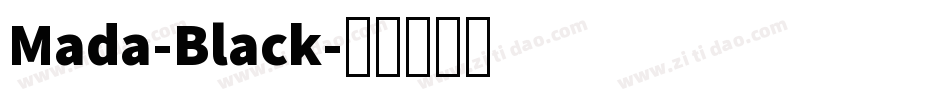 Mada-Black字体转换