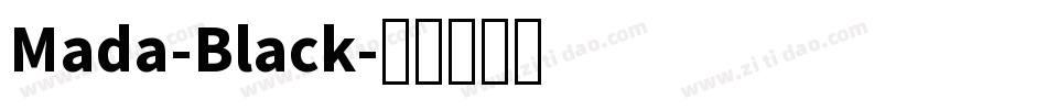 Mada-Black字体转换