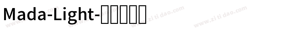 Mada-Light字体转换