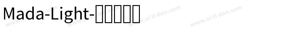 Mada-Light字体转换