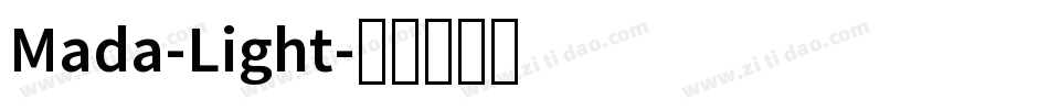 Mada-Light字体转换