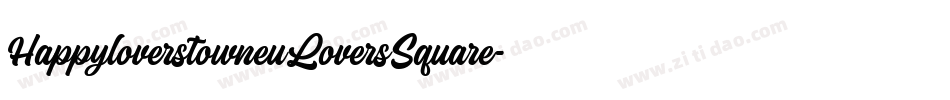 HappyloverstowneuLoversSquare-owV4字体转换