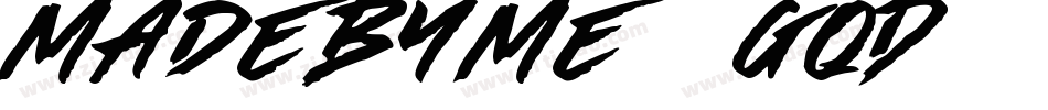 MadeByMe-6gqD字体转换 MadeByMe-6gqD字体转换
