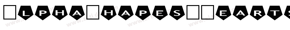 AlphaShapes-Hearts字体转换