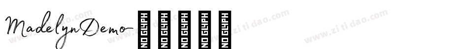 MadelynDemo字体转换
