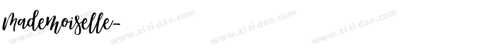 Mademoiselle字体转换