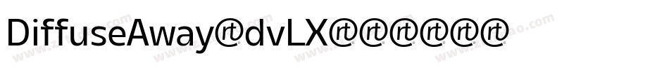 DiffuseAway-dvLX字体转换