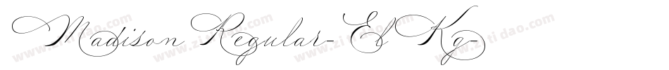 MadisonRegular-ElKg字体转换