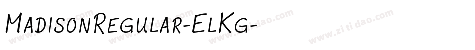 MadisonRegular-ElKg字体转换