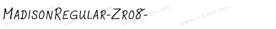 MadisonRegular-Zro8字体转换 MadisonRegular-Zro8字体转换