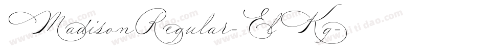 MadisonRegular-ElKg字体转换