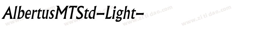 AlbertusMTStd-Light字体转换