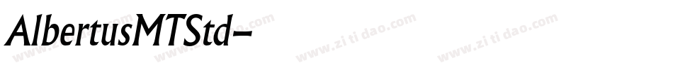AlbertusMTStd字体转换