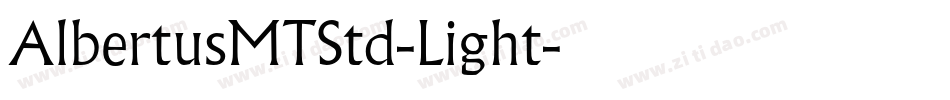 AlbertusMTStd-Light字体转换