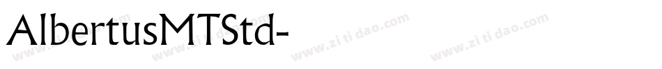 AlbertusMTStd字体转换