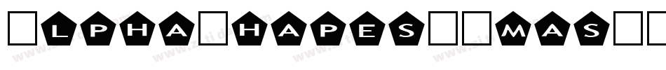 AlphaShapes-Xmas-Trees字体转换