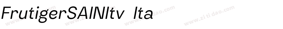 FrutigerSAINItv1Ita字体转换