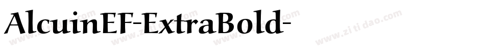 AlcuinEF-ExtraBold字体转换