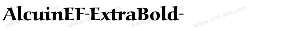 AlcuinEF-ExtraBold字体转换