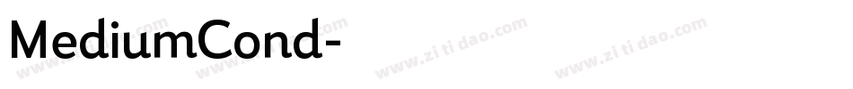 MediumCond字体转换