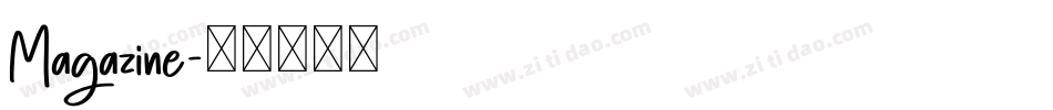Magazine字体转换