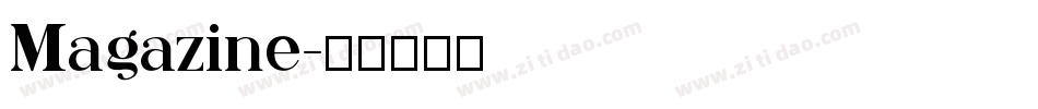 Magazine字体转换