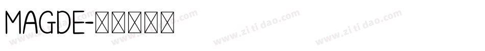 MAGDE字体转换
