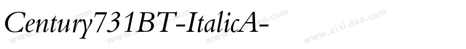 Century731BT-ItalicA字体转换