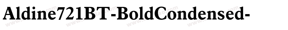 Aldine721BT-BoldCondensed字体转换