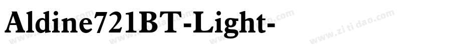 Aldine721BT-Light字体转换