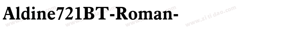 Aldine721BT-Roman字体转换