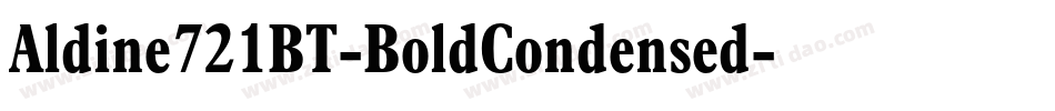 Aldine721BT-BoldCondensed字体转换