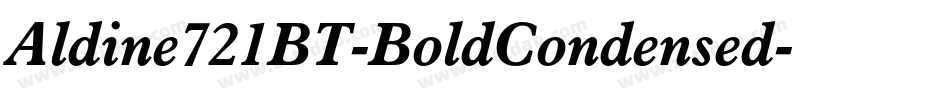 Aldine721BT-BoldCondensed字体转换